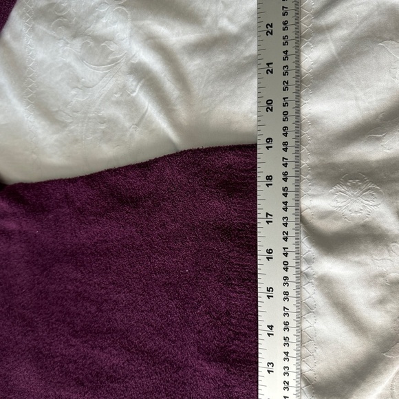 Paraphrase Women's Terrycloth V-Neck Long Sleeve Sweater Purplish-Wine Size XL - Picture 9 of 10